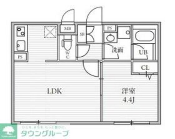 THE PALMS大島の物件間取画像